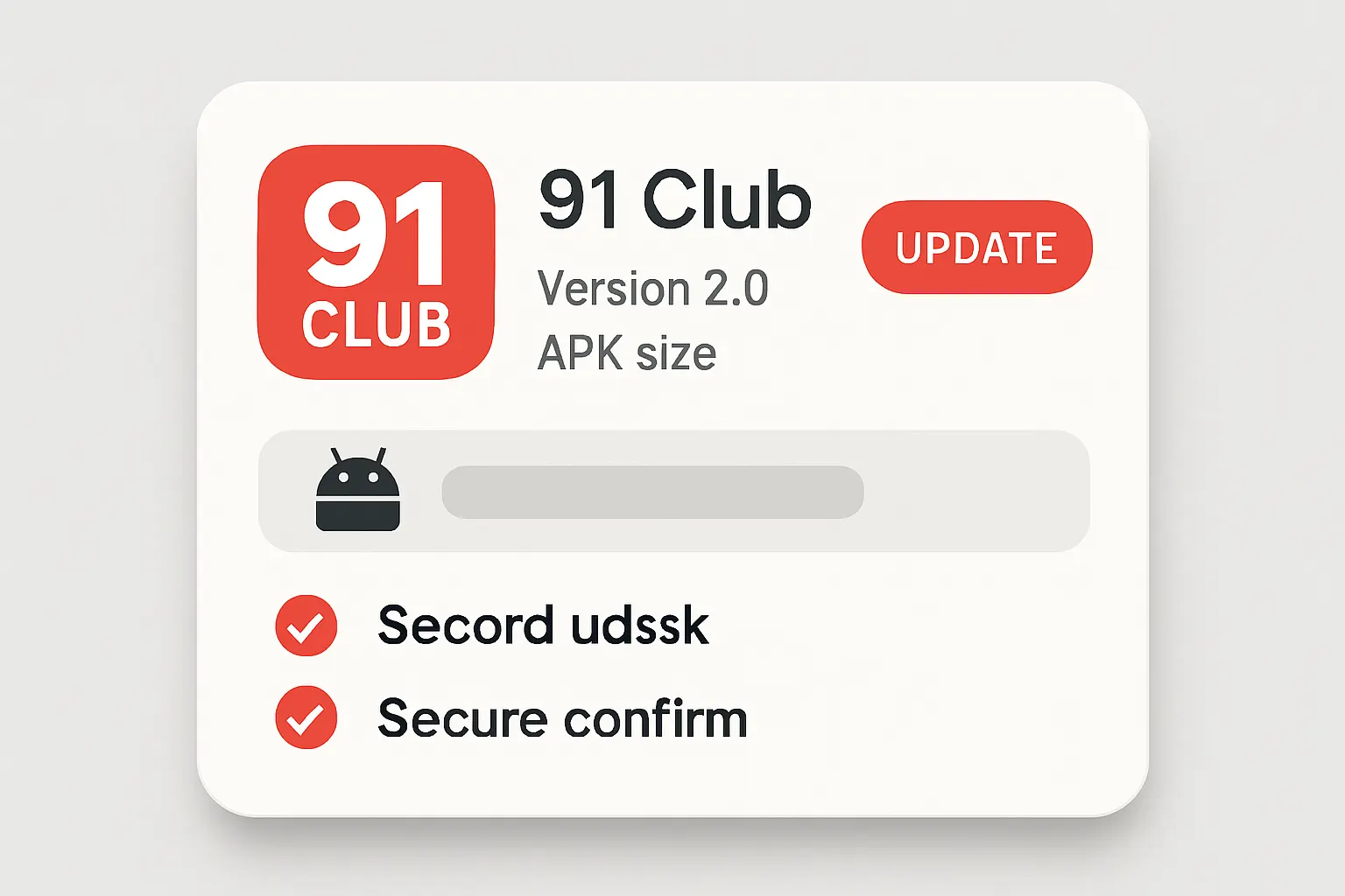 91 Club version details